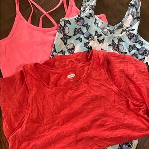 Six workout or hangout tank tops